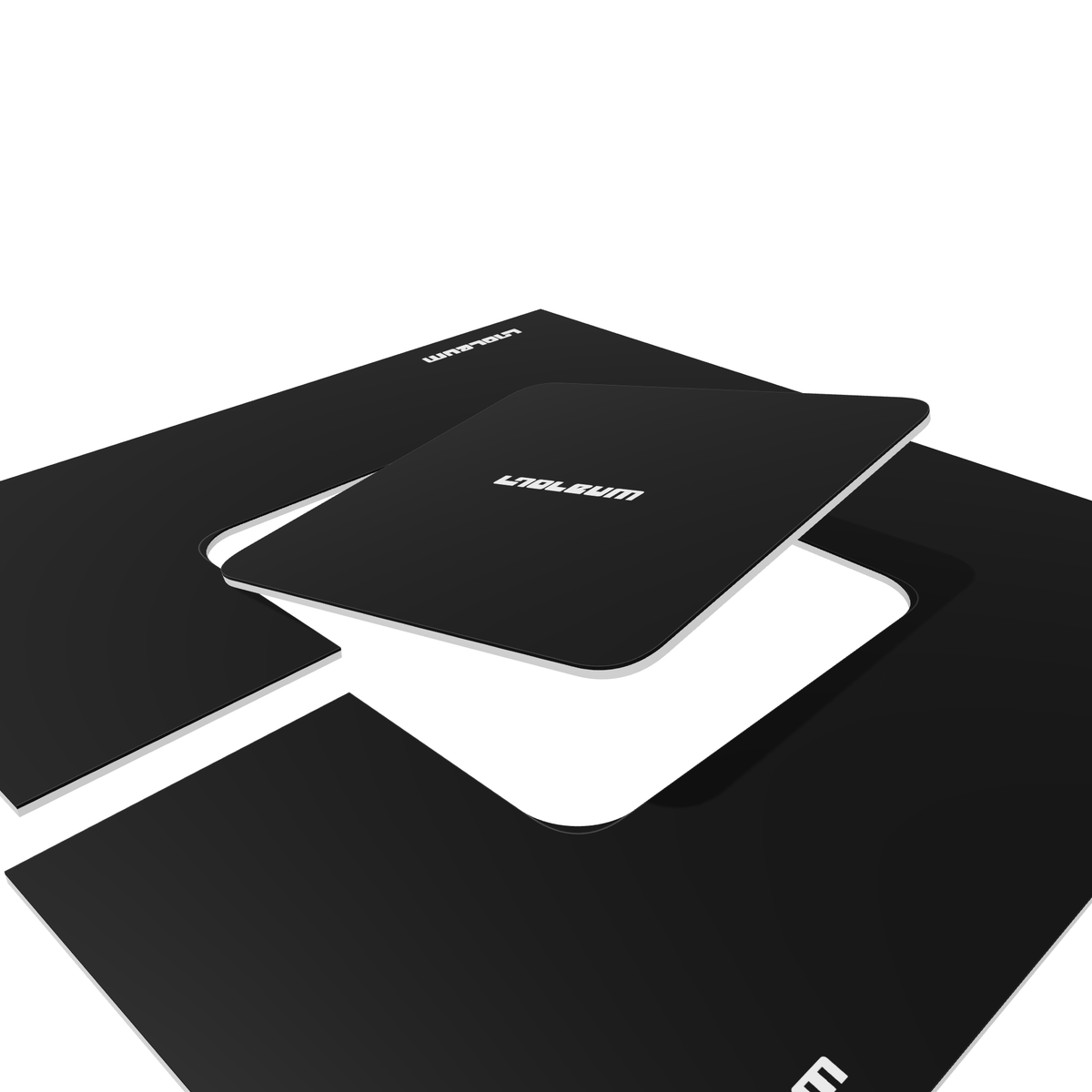 Noir XL PC2 Expansion Pack, close up of the black PC.2 center docking into the expansion mats