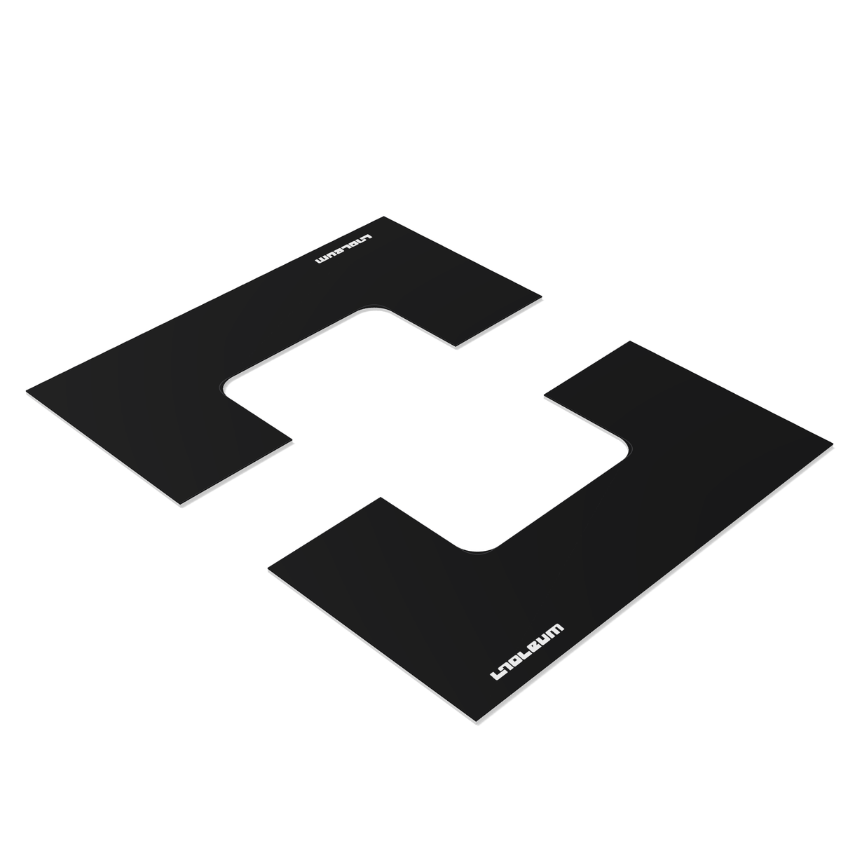 Noir Essential XL expansion mats only, two black mats